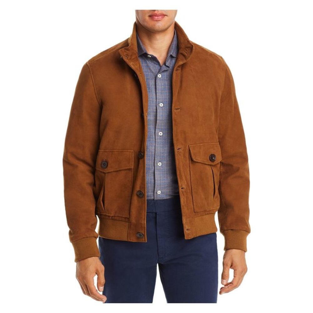 DYLAN GRAY Mens Brown Bomber Jacket M